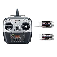 Radiolink T8FB 2.4ghz 8 Channels RC Radio Transmitter and Two R8EF Receivers Set Dual Stick Remote Controller for Airplane Boat Car Robot and More (Mode 2)
