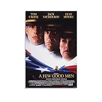 JILKMNB Movie Poster A Few Good Men Poster Canvas Painting Wall Art Poster for Bedroom Living Room Decor 08x12inch(20x30cm) Unframe-style