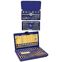 IRWIN Tools Metric Tap and Hex Die Set and Screw Extractor and Drill Bit Set
