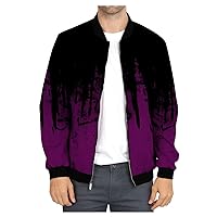 3D Graphic Jacket For Men,Womens Unisex 3D Printed Pattern Novelty Jacket Baseball Uniform Sweatshirt Cardigan