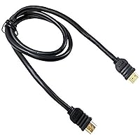 Pyle Home 3-Feet High Speed HDMI Cable - HDMI Type A to Type A Male Adapter w/ Gold-Plated Connectors, Quad-Shielding Insulation for DVD Player, Audio/Video Monitor, HDTV - Pyle PHDM3
