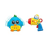 Kiddolab Mr. Blue' Dancing & Singing Bird and KiddoLab The Little Builder Drill - Sound & Touch Activated Musical Toys for Infants, Babies & Toddlers, Baby Toys 6 to 12 Months & Up