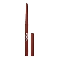 REVLON Lip Liner, Colorstay Lip Makeup with Built-in-Sharpener, Longwear Rich Lip Colors, Smooth Application, 645 Chocolate, 0.01 oz