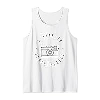 I Like To Flash People Funny Photographer Gift Tank Top