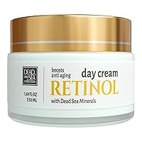 Dead Sea Collection Retinol Anti-Wrinkle Day Cream - Face Moisturizer with Retinol Boost - Firming Cream with Dead Sea Minerals and Retinol - 1,69 Fl. Oz
