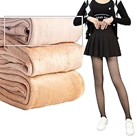 Women's autumn and winter double layer thickened 160g high waist warm silk stockings jumpsuit