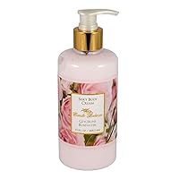 Camille Beckman Glycerine Rosewater Scented Silky Body Cream, Daily Moisturizer for All Skin Types | Non-Greasy Vegan Formula to Nourish and Soften Hands and Body, 13 Ounce