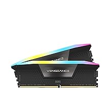 CORSAIR VENGEANCE RGB DDR5 RAM 32GB (2x16GB) 6000MHz CL36 Intel XMP iCUE Compatible Computer Memory - Black (CMH32GX5M2D6000C36)