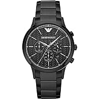 Emporio Armani Men's Chronograph, Stainless Steel Watch, 43mm case size