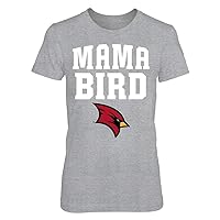 Saginaw Valley State Cardinals T-Shirt - Mama Bird - Premium Women's Tee/Grey/L