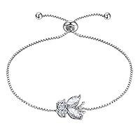 Butterfly Jewelry,Women 925 Sterling Silver Butterflies Birthstone Pendant Necklace/Earrings/Rings Wedding Gift
