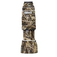 LensCoat Cover Camouflage Neoprene Camera Lens Cover Protection Sony FE 100-400 F/4.5-5.6 GM OSS, Realtree Max4 (lcso100400m4)