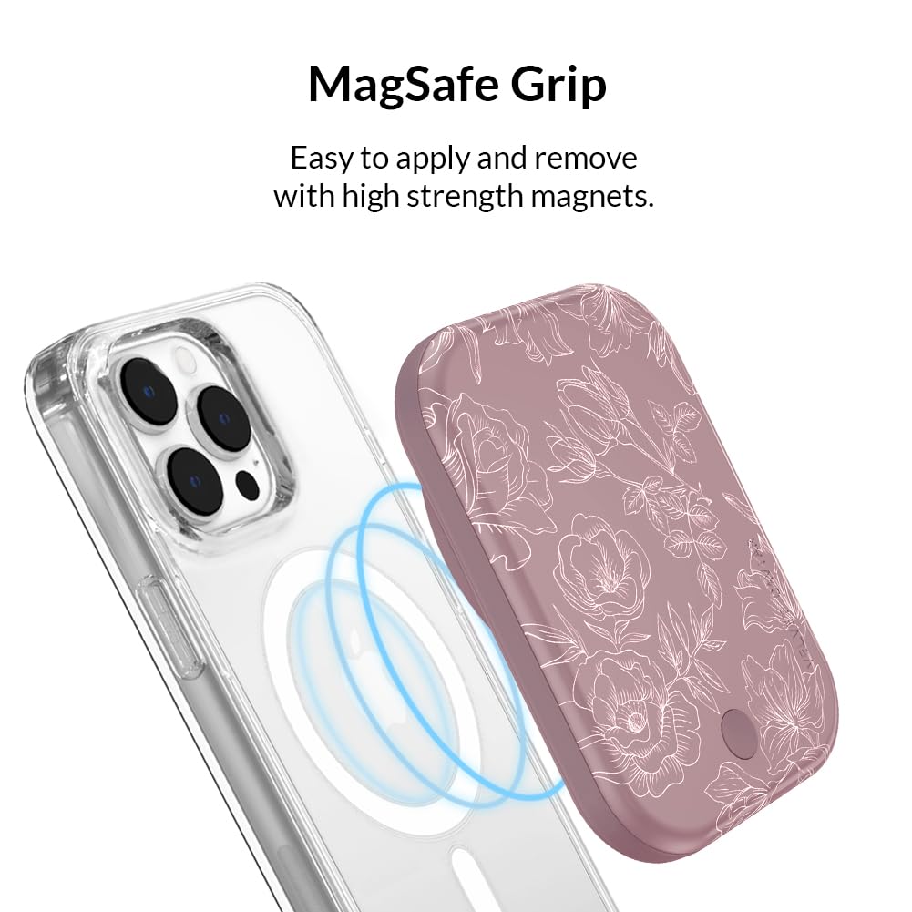 Velvet Caviar iPhone 15 Pro Max Case + MagSafe Battery Pack - Floral Flower (Bundle)