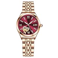 Luxury Women Watch Female Diamond Dial Quartz Watches Rose Gold Stainless Steel Bracelet Watch