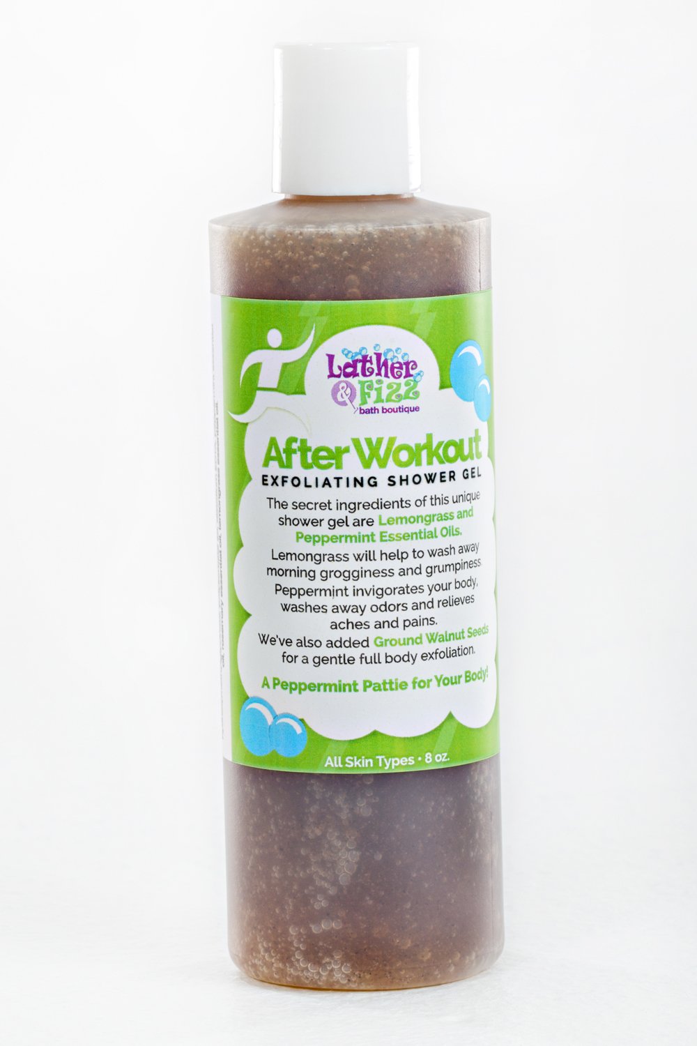 After Workout Exfoliating Shower Gel By Lather & Fizz