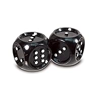 Giant Tactile Dice- Black with White Dots - Set-2