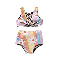 Baby Girls Swimwear Infant Summer Swimsuit Flower Bikini Set Toddler Beachwear Bathing Suits