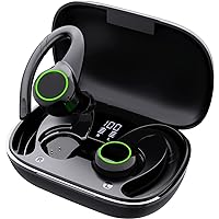 Wireless Earbuds Bluetooth 5.2 Wireless Sports Bluetooth Earphones in Over Ear Headphones with Earhooks Built-in Mic Headset for iPhone 14 Pro Max Android Running Outdoor Workout Sports