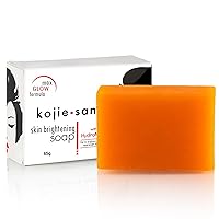 Skin Brightening Soap - Original Kojic Acid Soap that Reduces Dark Spots, Hyperpigmentation, & Scars with Coconut & Tea Tree Oil– 65g x 1 Bar