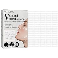 Swift Vfacelift Natural Looking Tape，Face Tape Lifting Invisible,Instant Face Lift V-Shaped Face，Waterproof & Breathable，Face Tape Lifting Hide Double Chin and Wrinkles (Size : 1 Count (Box of 100 ta
