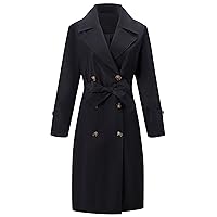 RISISSIDA Women Trench Coat/Windbreaker Spring and Fall Fashion,Water Resistant Thin Transition Jacket