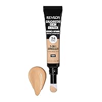 Revlon ColorStay Skin Awaken 5-in-1 Concealer, Lightweight, Creamy Longlasting Face Makeup with Caffeine & Vitamin C, For Imperfections, Dark Circles & Redness, 025 Light Beige, 0.27 fl oz