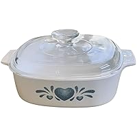 Corning Ware A-2-B Blue Heart 2L Dish With Lid
