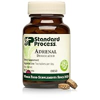 Standard Process- Adrenal Desiccated / Adrenal Support for Energy Production, Immune System Function and Adrenal Health, Gluten Free, 90 Tablets