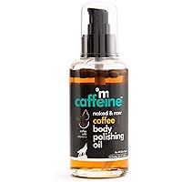 Coffee Body Polishing Oil (100ml) for Reducing Stretch Marks and Cellulite | With Olive Oil and Vitamin E for a Soft and Moisturized Skin | Natural and Vegan Oil for Daily-Use