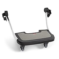 Diono Quantum Hop n Roll Buggy Board, Detachable Ride Along Stroller Platform Glider Board with Clip n Go System, Gray