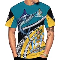 Personalized Bahamas Shirt 3D Custom Bahamas Flag Shirt for Men and Women Bahamas Pride Shirt