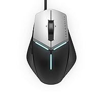 Alienware Elite Gaming Mouse AW959 with 12, 000 DPI Pixart Optical Sensor Featuring Redesigned Side Wings for Improved Grip and Alienfx with RGB Lighting (Renewed)