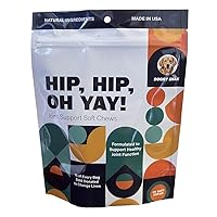Hip Hip Oh Yay! Canine Hip & Joint Supplement Soft chew with Glucosamine, Chondroitin, Green Lipped Mussel, MSM, Hyaluronic Acid, Boswellia and so Much More!