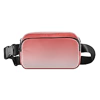 Pink Gradient Fanny Packs for Women Men Everywhere Belt Bag Fanny Pack Crossbody Bags for Women Fashion Waist Packs with Adjustable Strap Bum Bag for Outdoors Travel Festival Rave