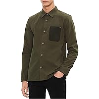 Calvin Klein Men's Long Sleeve Woven Button Down Shirt