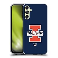 Head Case Designs Officially Licensed University of Illinois U of I Graphics 3 Soft Gel Case Compatible with Samsung Galaxy A24 4G / Galaxy M34 5G