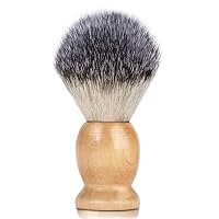 Shaving Brush for Men Wet Shave Using Shaving Cream & Soap, Wood Handle Hair Salon Shave Brush for Safety Shaving Razor, Straight Razor, Father's Day Gifts for Him Dad Boyfriend (Brown)