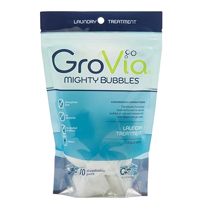 GroVia Mighty Bubbles Laundry Treatment for Cloth Diapers (10 Count)