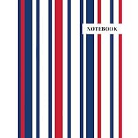 Notebook: Blue Red and White Cover Notebook College Ruled Paper Notebook: Blue Red and White Cover Notebook College Ruled Paper Paperback