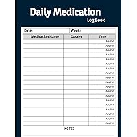 Daily Medication Log Book: Medicine Dosage Record Book | Health Record Keeper & Journal | My Medication Tracker Journal | Daily Medicine Tracker | 8.5