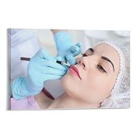 Lip Print Poster Beauty Micro Plastic Surgery Poster Beauty Shop Lip Poster (2) Canvas Painting Wall Art Poster for Bedroom Living Room Decor 08x12inch(20x30cm) Frame-style