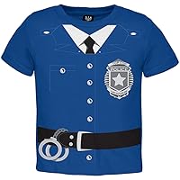 Old Glory Policeman Costume Toddler T-Shirt - 4T Blue