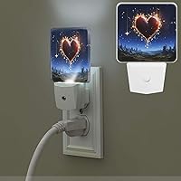 Splendid Star Print Night Light Plug-in Led Night Lamp Dusk to Dawn Smart Sensor 0.5w Nightlight Into Wall for Bedroom Hallway Bathroom Kitchen