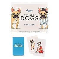 Ridley’s Dressed Up Dogs Memory Game – Includes 50 Matching Cards and Instructions – Memory Card Game Featuring Well-Dressed Dogs – Fun for All Ages, Makes a Great Gift Idea