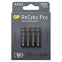GP ReCyko+ PRO 4 AAA Micro Batteries