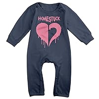 Homestuck Heart Logo Baby Onesie Bodysuit Toddler Romper Navy 18 Months