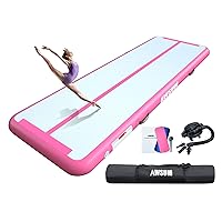 Inflatable Air Gymnastics Mat 10ft/13ft/16ft/20ft/23ft Training mat 4/8 inches Thick tumbling mat with Electric Pump for Home/Gym/Outdoor