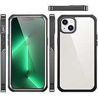 Clear Case for iPhone 14, Transparent Slim Thin Cover, Built-in 9H Screen Protector, Full Body Shockproof Protective Cover 6.1 inch 2022