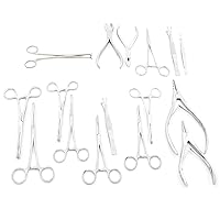 OdontoMed2011 16 PIECES PIERCING TOOL KIT BODY PIERCING TOOLS ODM