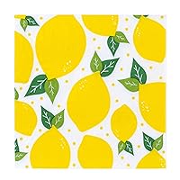 Yellow Lemons Paper Cocktail Napkins, 20pc, 5.5'' x 5.5''